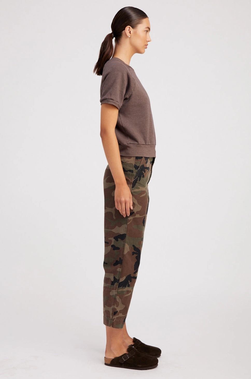 Dark Camouflage Slash Pocket Trousers Chill Comfort Wear