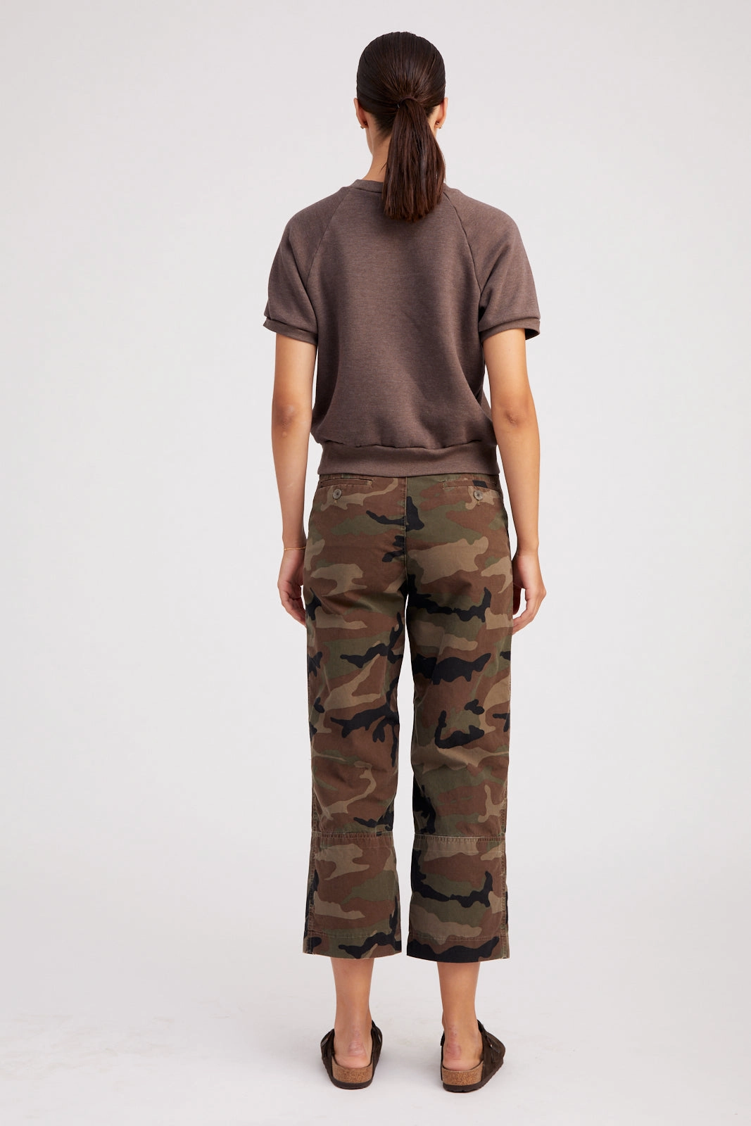 Dark Camouflage Slash Pocket Trousers RuggedDurability ThermalRegulatingLining