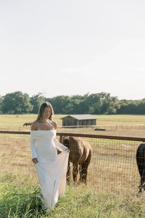 Lennox Long Sleeve Maxi Dress in Ivory Relaxed Vibe