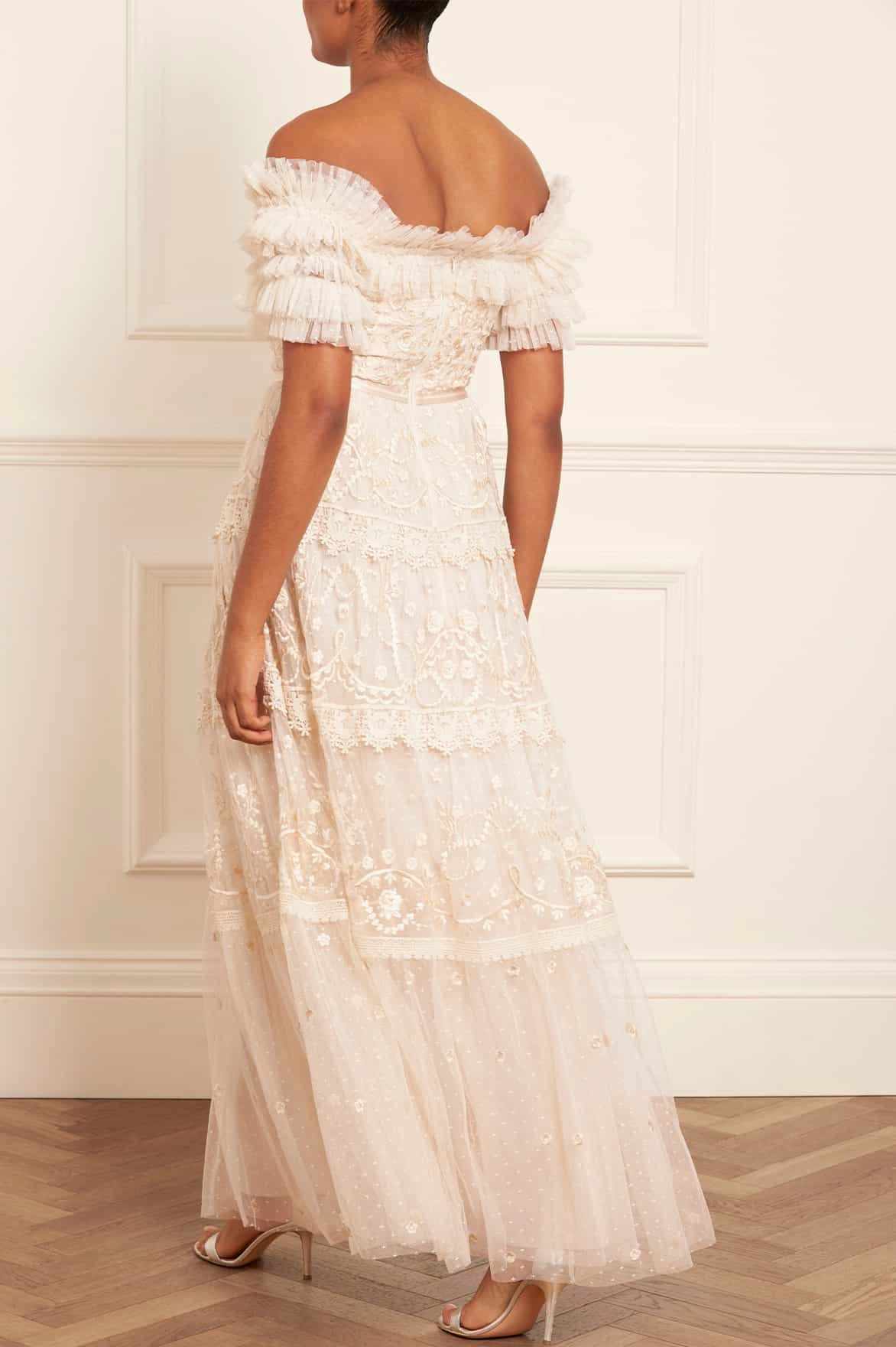 Midsummer Lace Off-Shoulder Gown Soft Wear Refined Simplicity