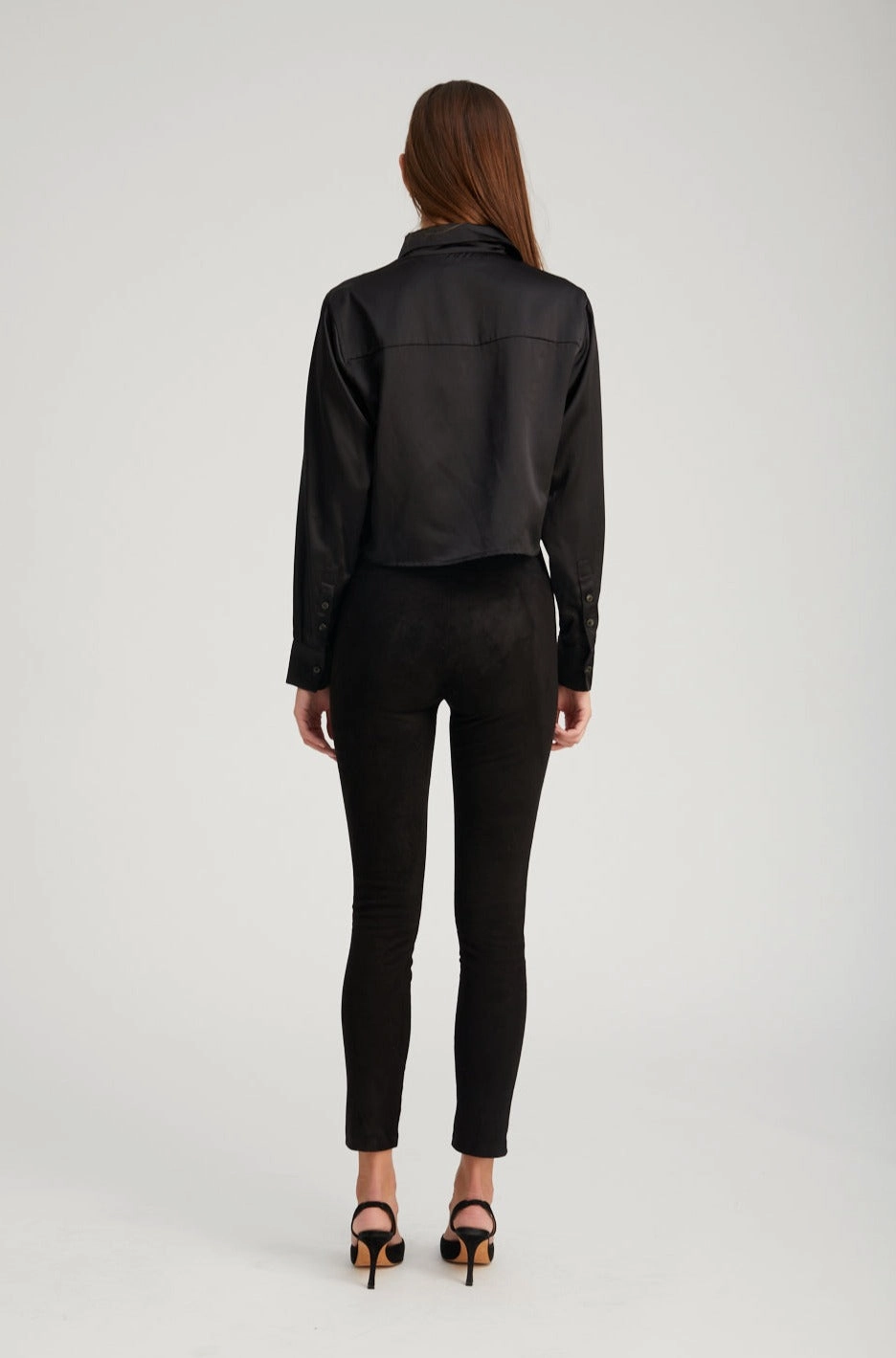 Cozy Base Versatile Activewear Black Suede Ankle