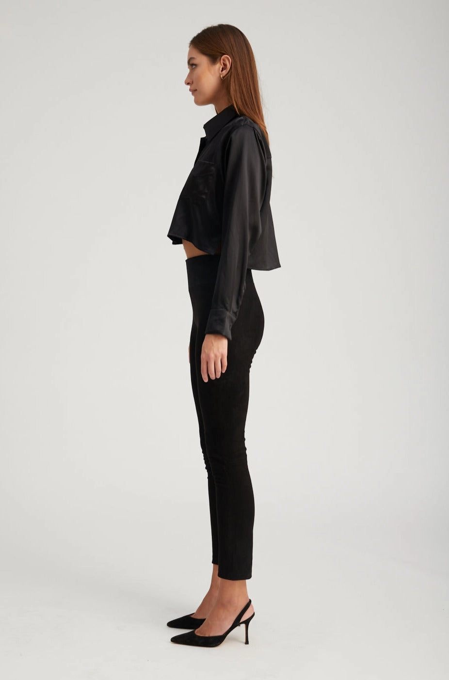 Comfortable and Sleek Black Suede Ankle
