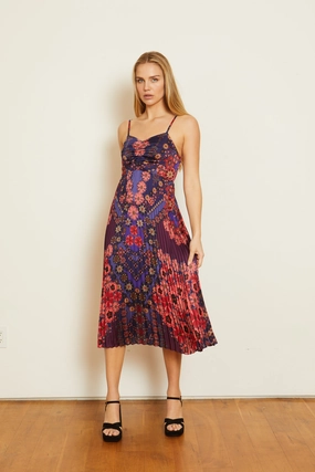 Donna Dress Patchwork Pansy Comfortable Touch