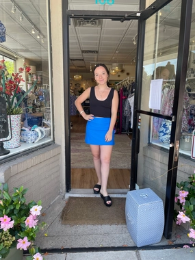 Razi Skort Marine Blue MultiPocket Design
