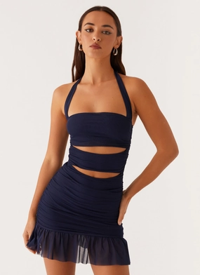 Devyn Mini Dress - Navy Fresh Stitch