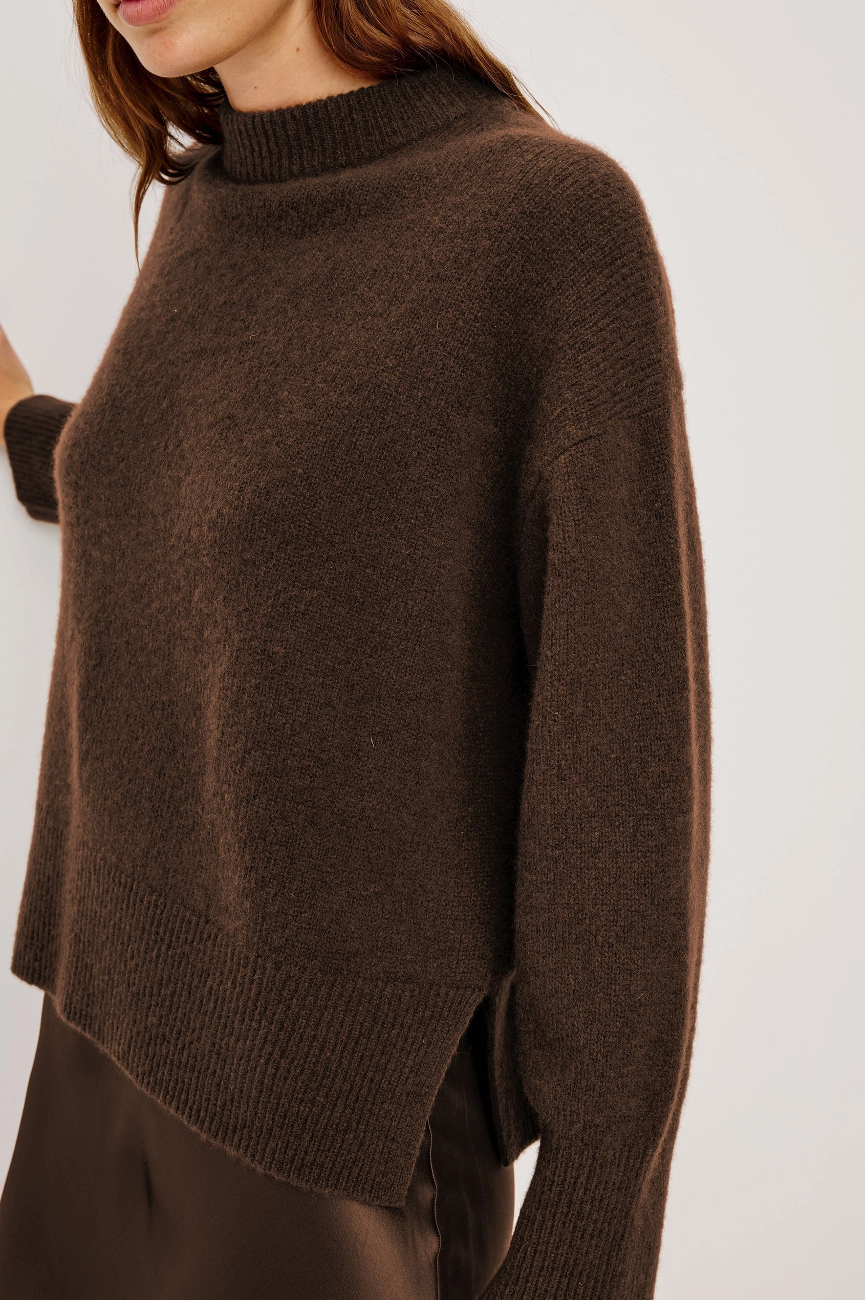 OdorResistantTreatment Miranda Sweater Chocolate