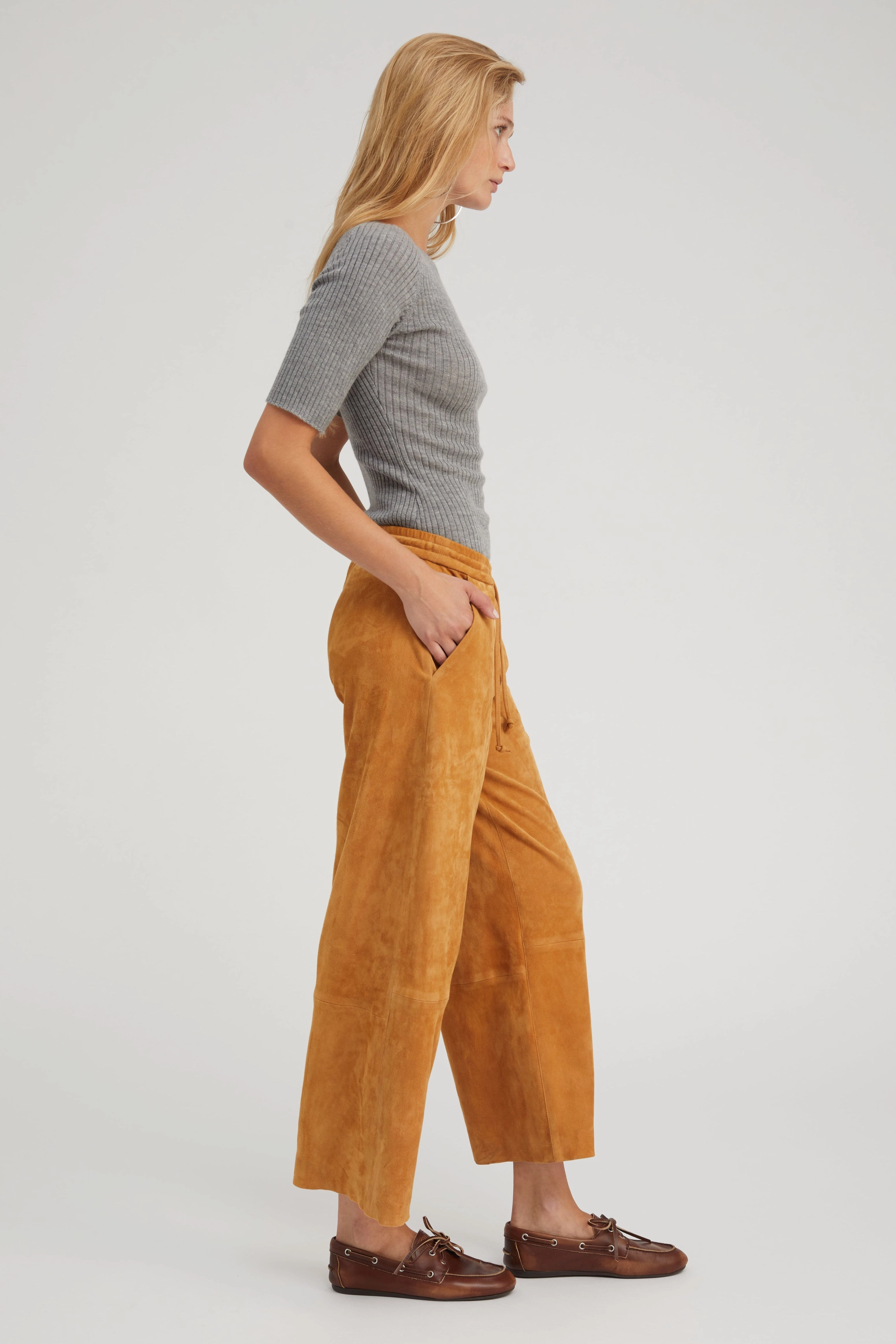 Thunder Cashmere Mid Sleeve Crewneck TemperatureRegulating Fabric Sun Protection Fabric