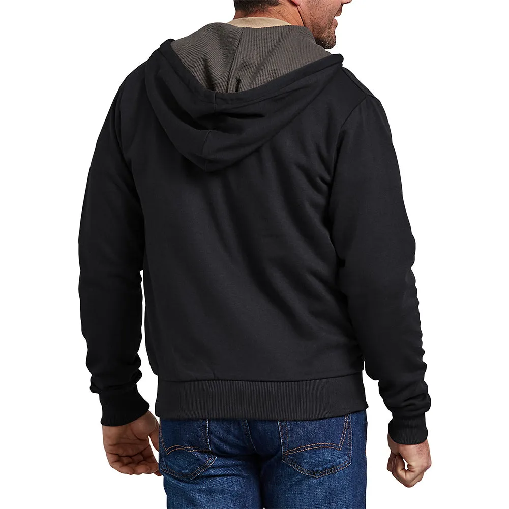 Dickies Men's TW382 Thermal Knit Lined Front Pocket Fleece Zip Up Hoodie