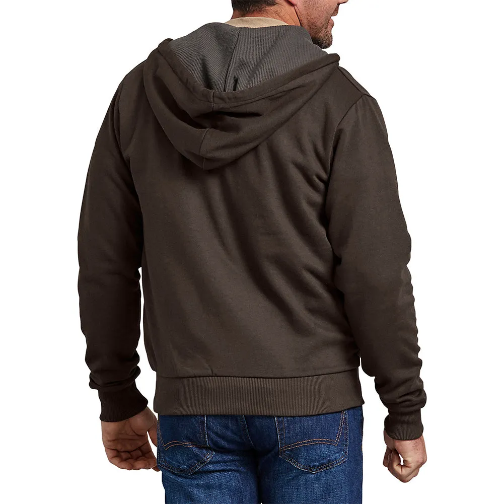 Dickies Men's TW382 Thermal Knit Lined Front Pocket Fleece Zip Up Hoodie