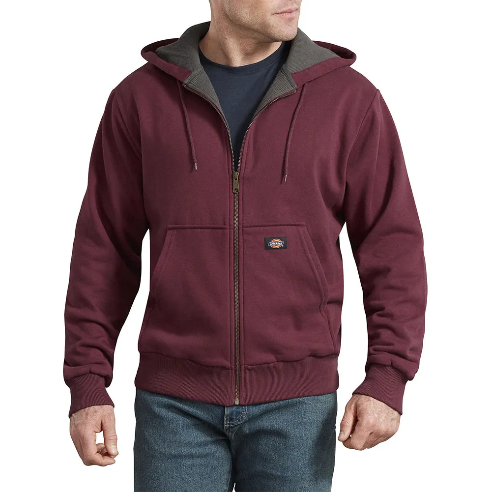Dickies Men's TW382 Thermal Knit Lined Front Pocket Fleece Zip Up Hoodie