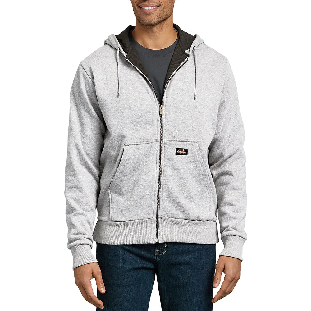 Dickies Men's TW382 Thermal Knit Lined Front Pocket Fleece Zip Up Hoodie
