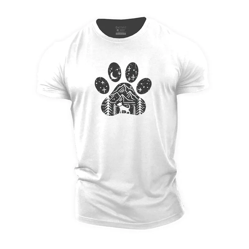 Dog Under The Stars Cotton T-Shirt