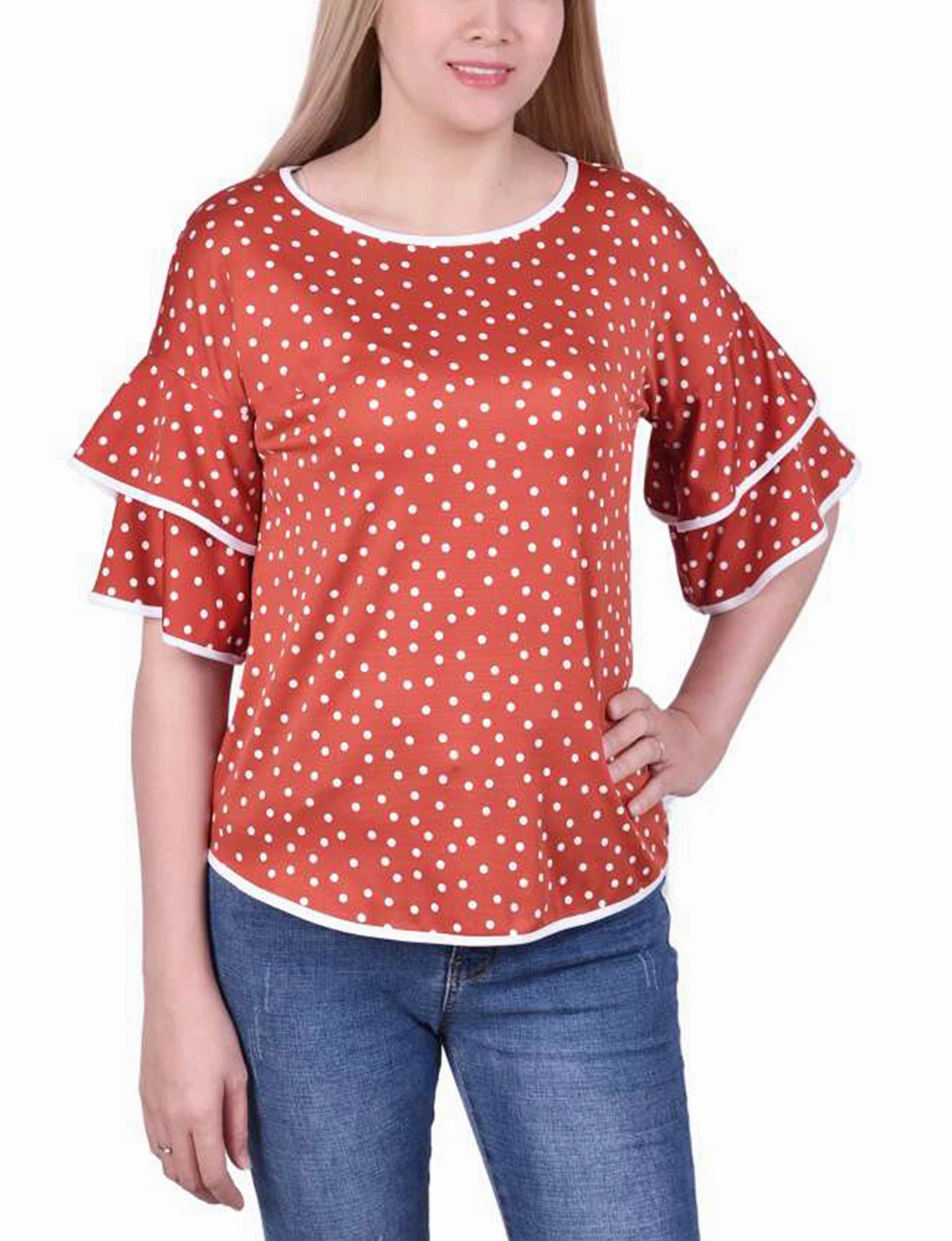 Bamboo Derived Material Double Layer Elbow Sleeve Top