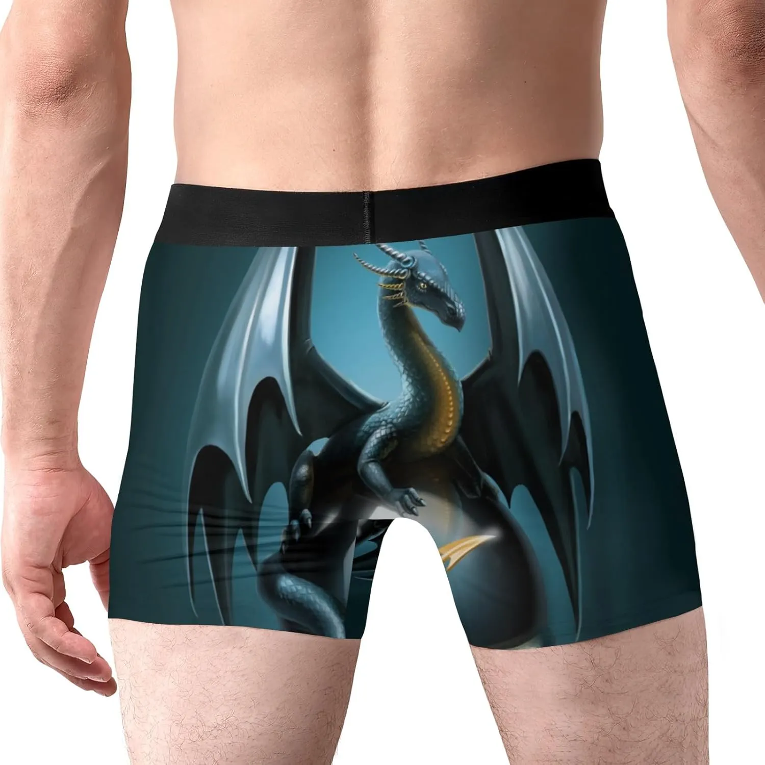 Dragon Men's Boxer Briefs Underwear Soft Breathable Shorts XS