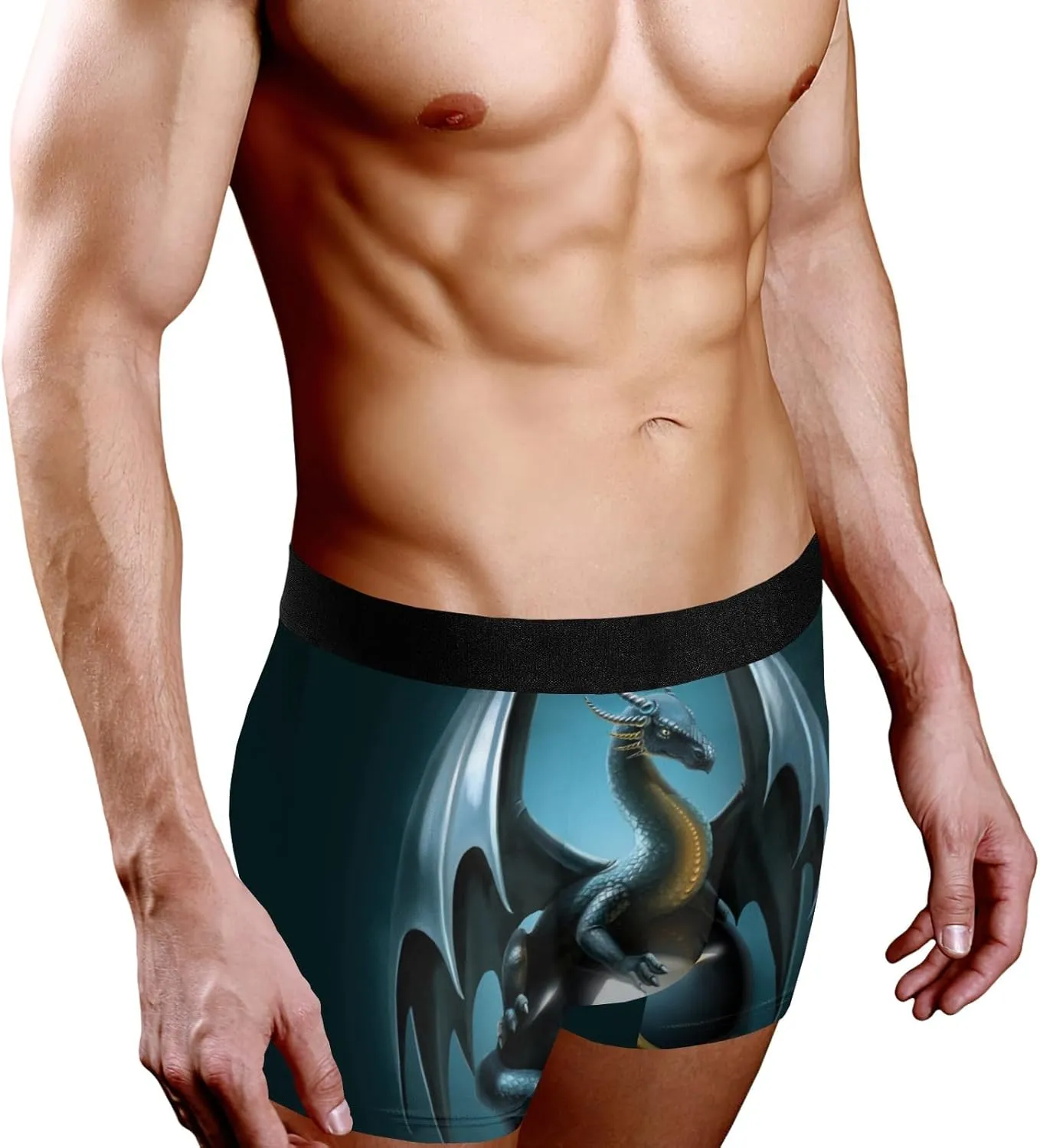 Dragon Men's Boxer Briefs Underwear Soft Breathable Shorts XS