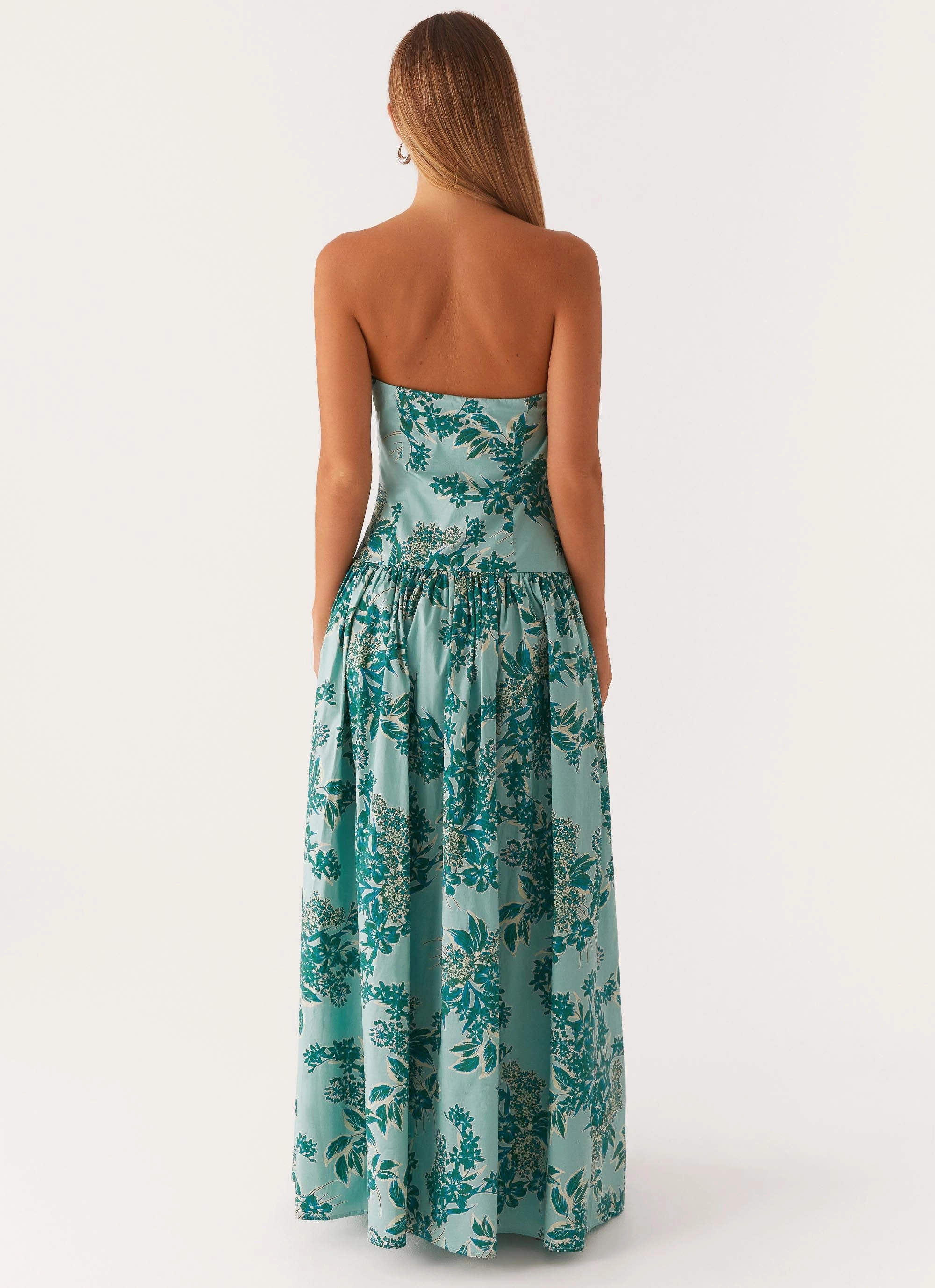 Andorra Maxi Dress - Cloud Nine Floral Chilly Day Comfort