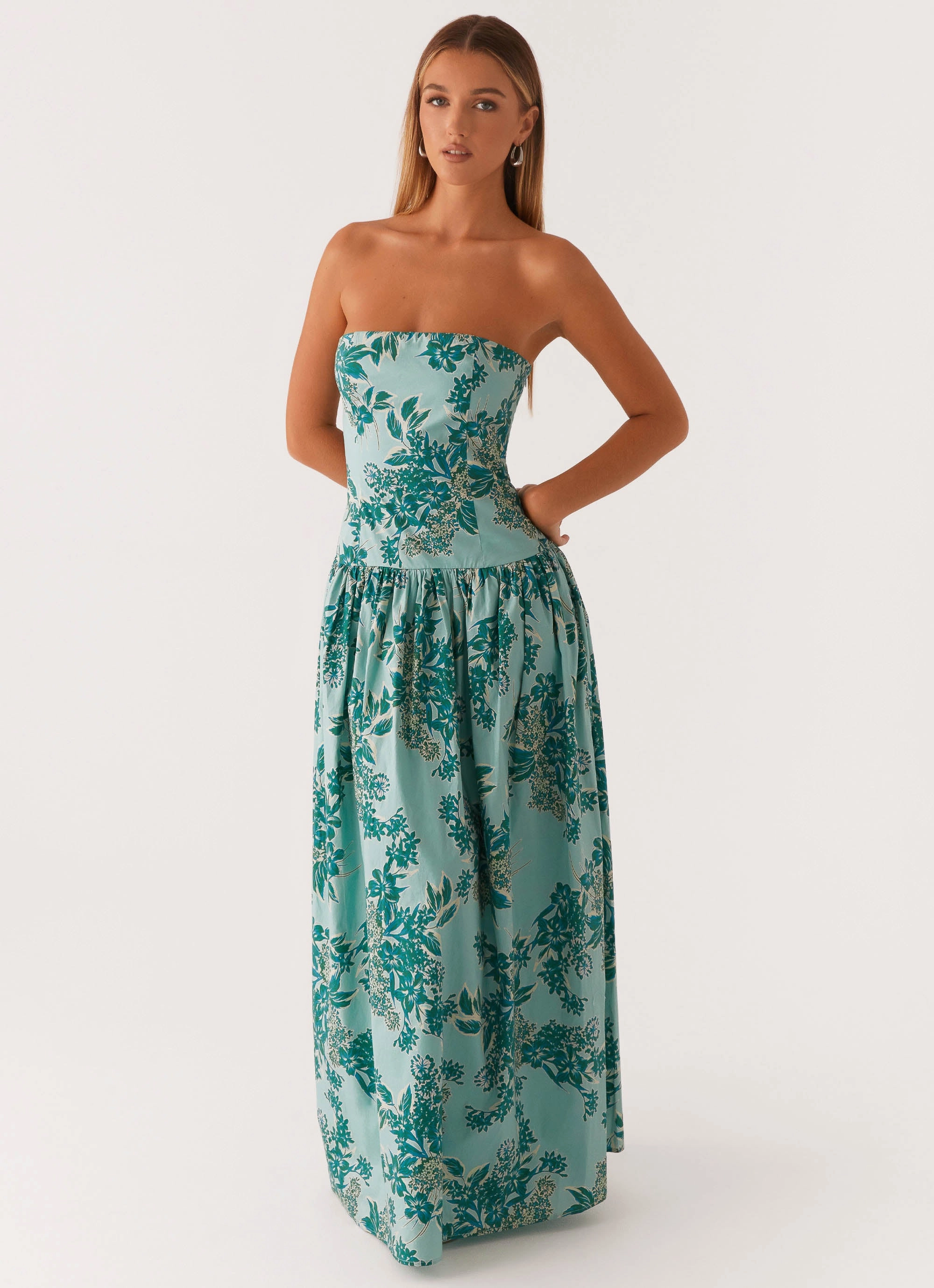 Refined Aesthetic Smooth-Finish Andorra Maxi Dress - Cloud Nine Floral