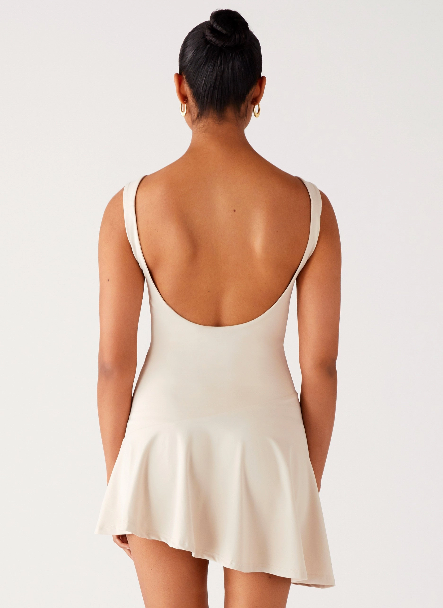 Classic knee-length dress Dune Whisper Mini Dress - Ivory