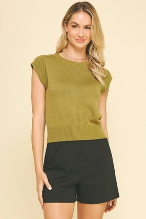 Aurelia Cap Sleeve Sweater Multi Directional Mobility Vintage Pullover