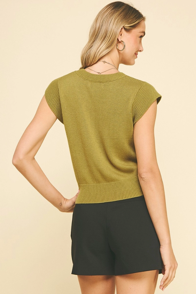 MinimalistSilhouette Aurelia Cap Sleeve Sweater
