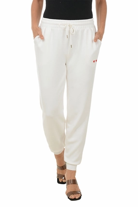 Heart Embroidered Jogger Pant Timeless Design Loose cut