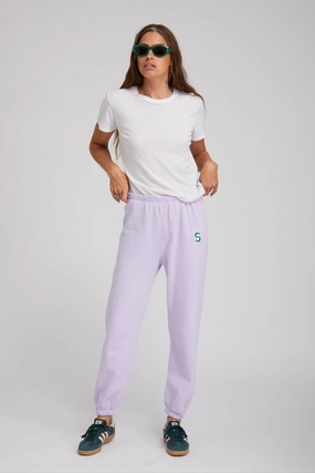 Lavender Tri-Blend Embroidered Logo Sweatpants MinimalistAesthetic