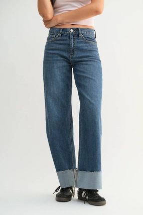 Low Impact Dye LILY VINTAGE CUFFED JEANS