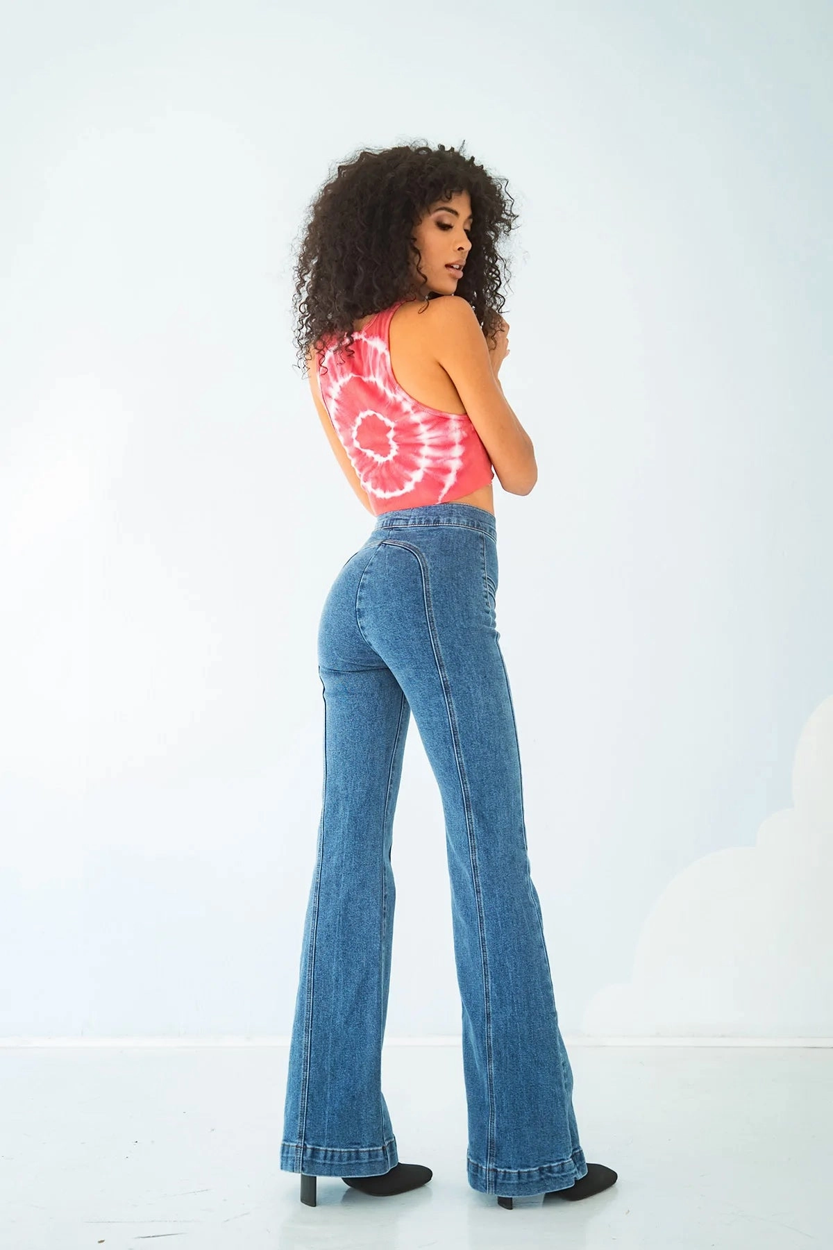 Rollergirl Flares / Blue Clue Wash NoBuckleDesign