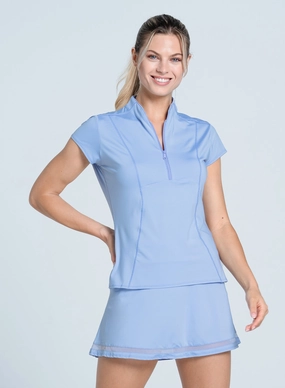 Swing Zip Short Sleeve SelfFabric Binding QuickDryConstruction