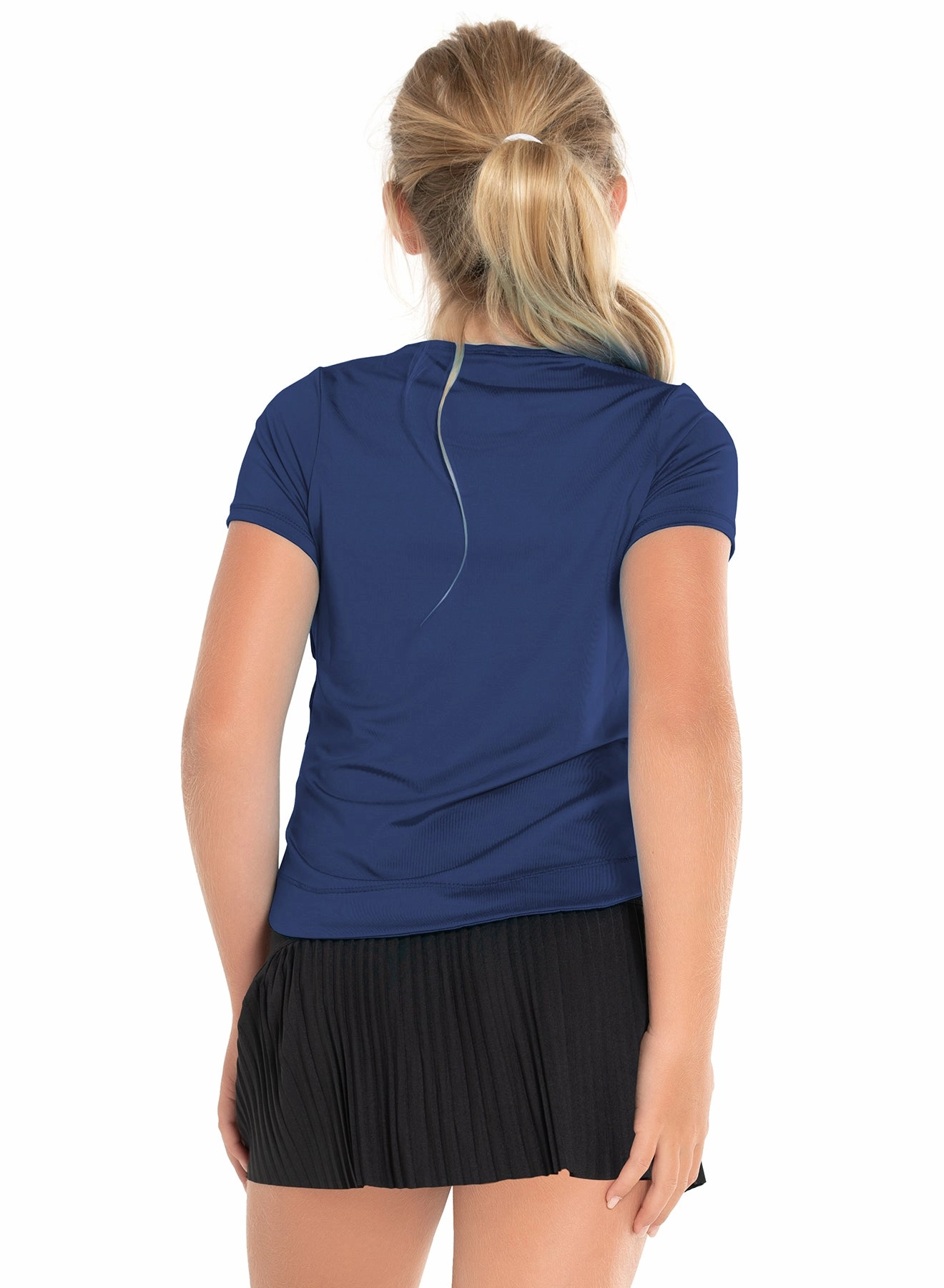 Flexible Ribbed Cuffs Dynamic High-Low Short Sleeve