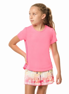 Torsion Support Structure OversizedFit Dynamic High-Low Short Sleeve