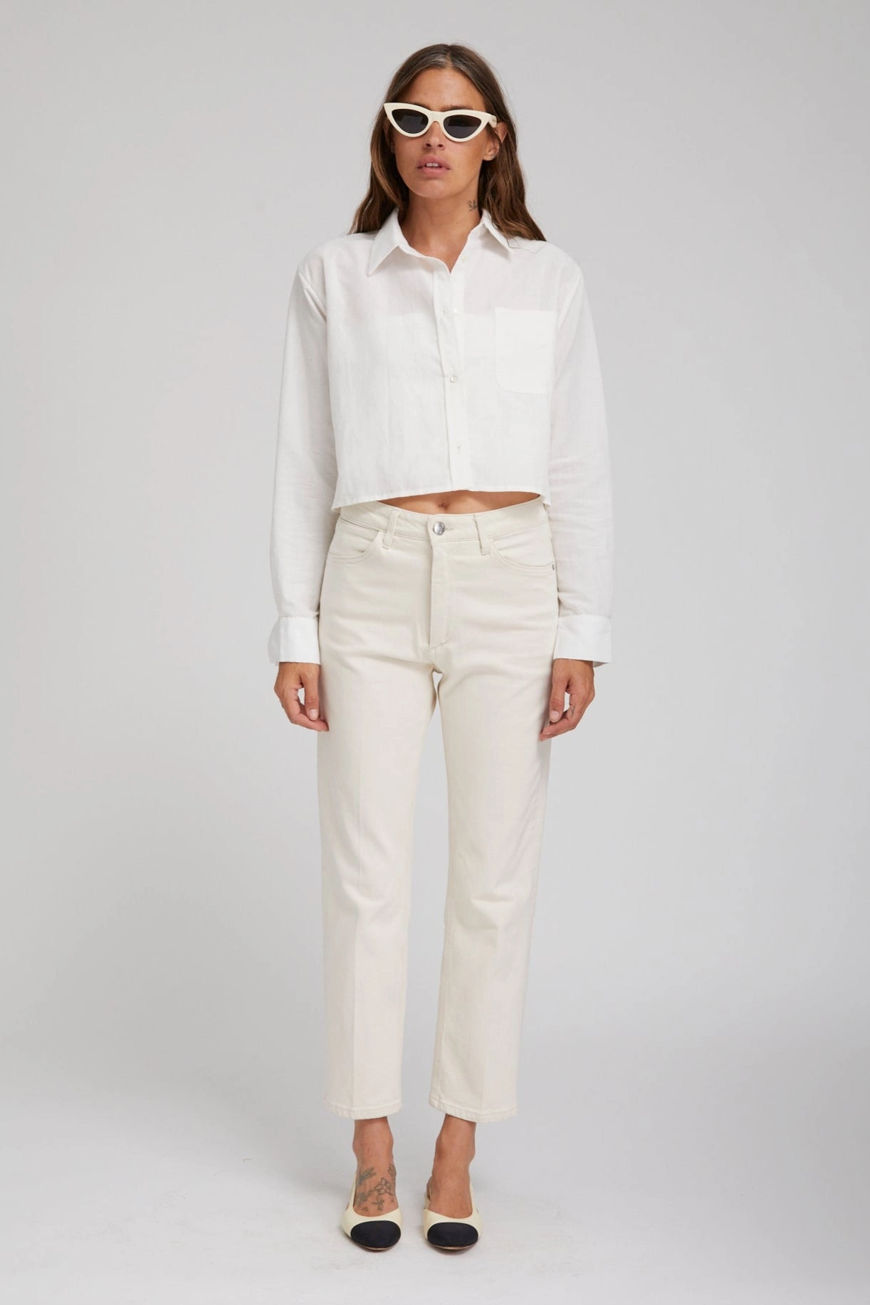 Earhart Cropped Straight Leg Denim SoftTouch