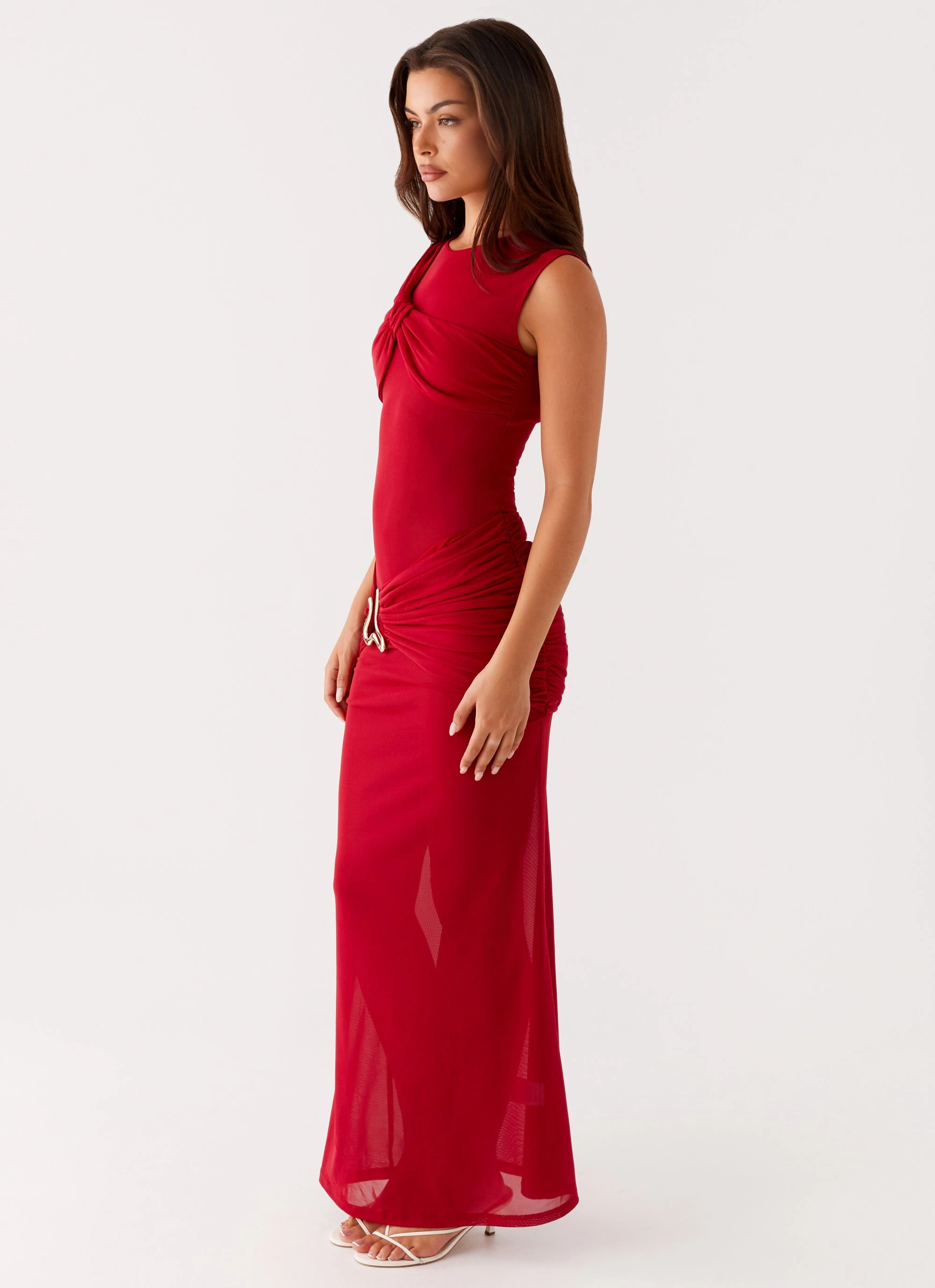 Worldwide Maxi Dress - Raspberry Basic Warm