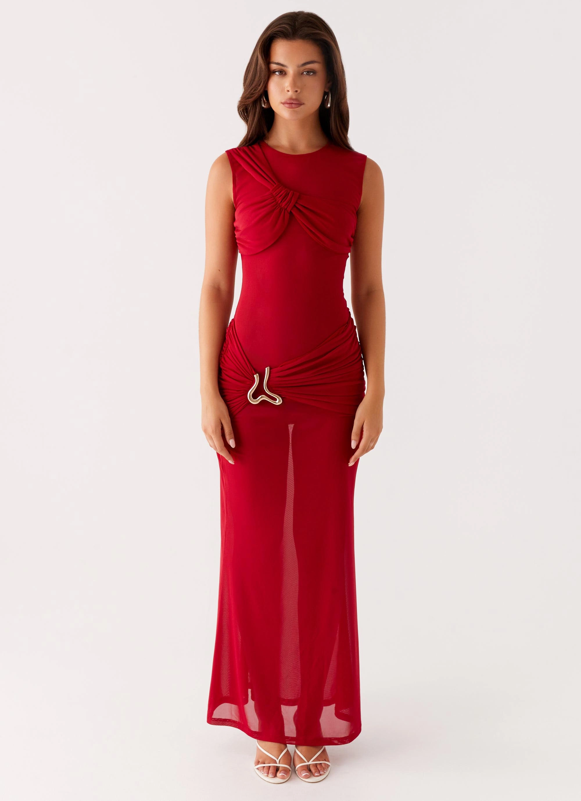 Night Vibes Art Event Worldwide Maxi Dress - Raspberry