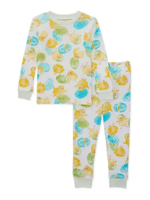 Easter Organic 2-Piece Pajama Set, Lil Hatchlings