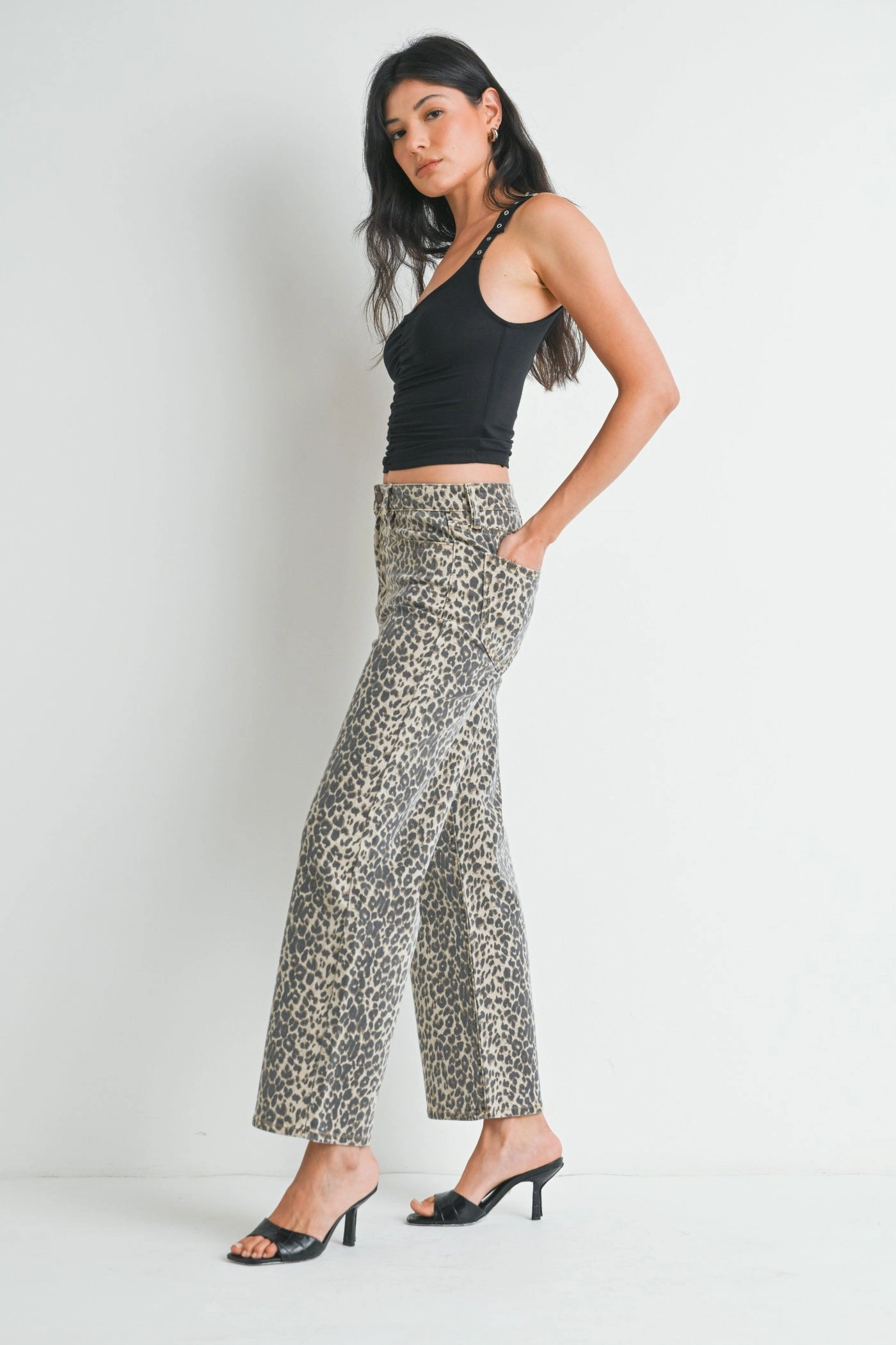 Everyday Comfort All Season Fabric Weight BELLA LEOPARD PRINT JEANS