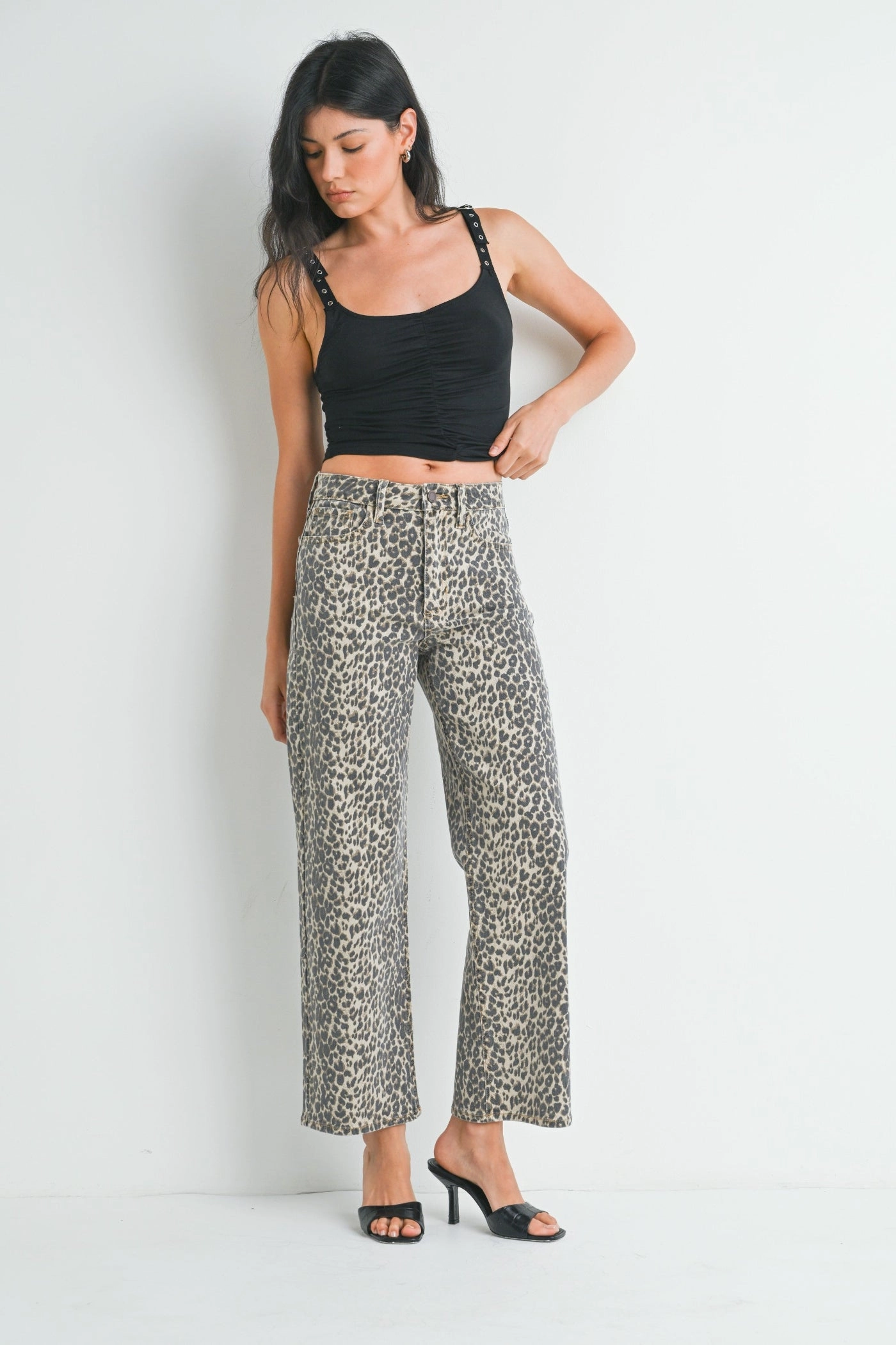 Premium Look BELLA LEOPARD PRINT JEANS