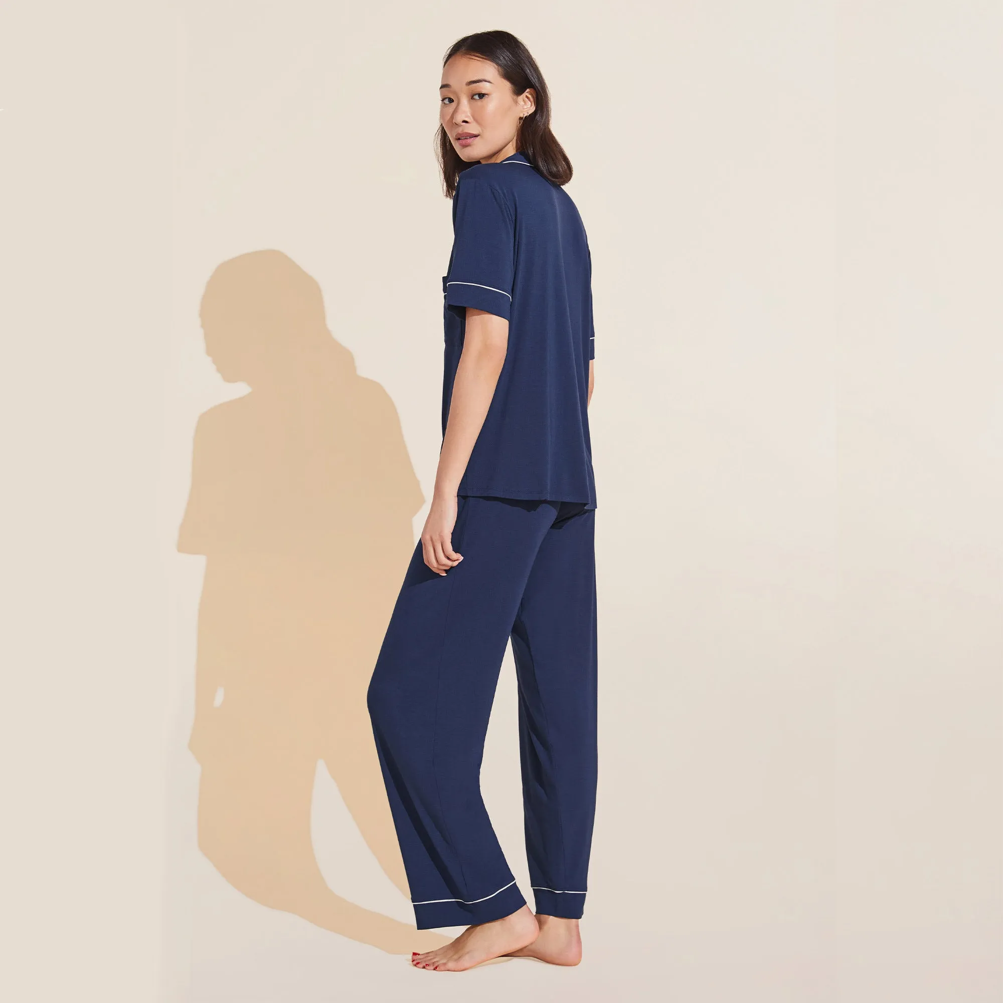 Eberjey Gisele Short Sleeve and Pant PJ Set