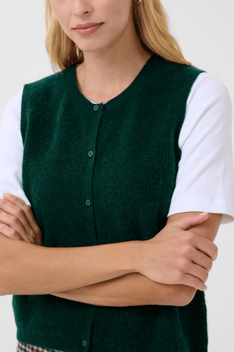 Foldable Cuff Design Layered Collar System PIMIRA KNIT VEST