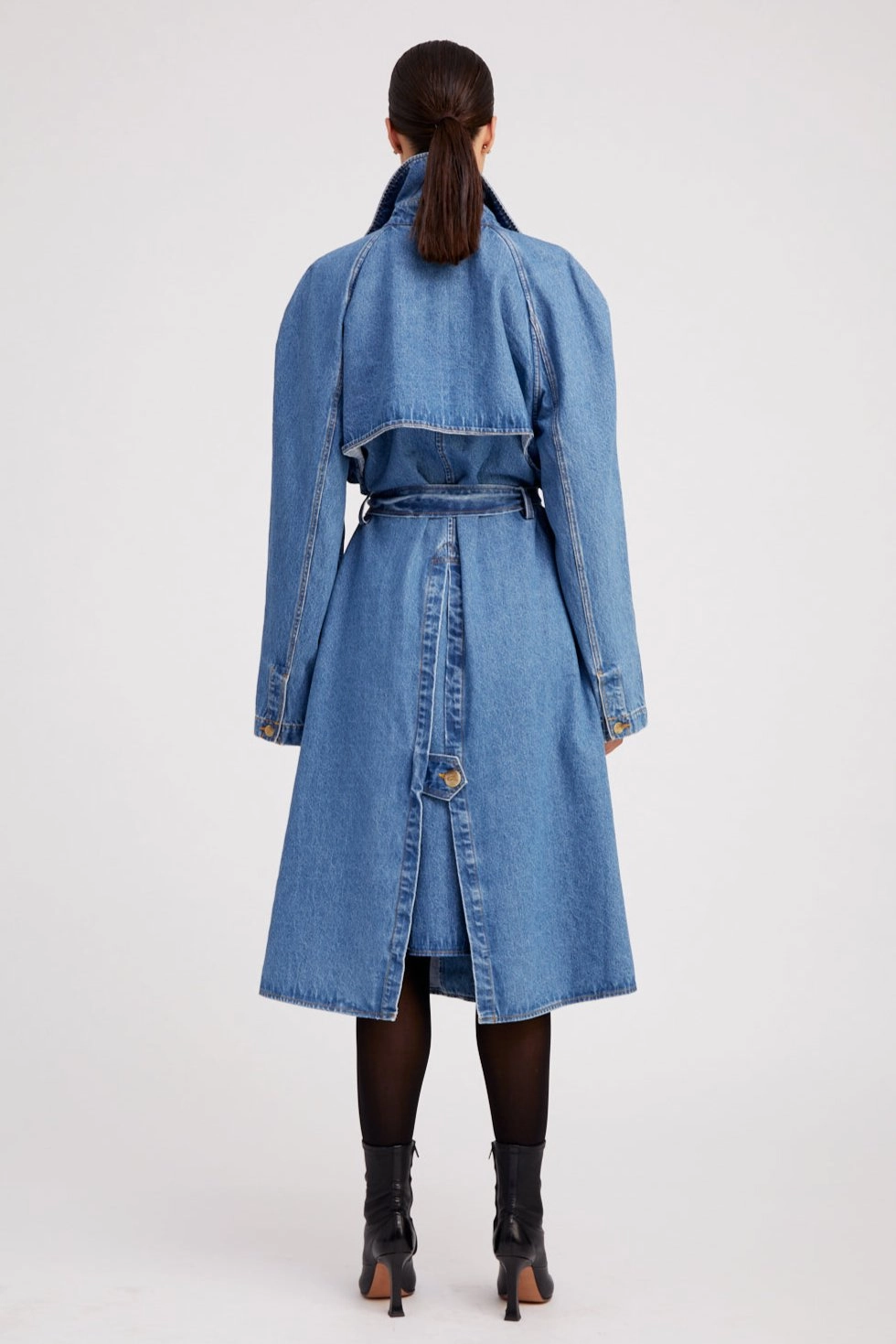 Coco Denim Trench AntiPillingTreatment SoftKnit