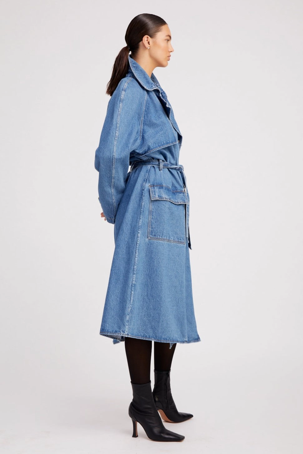 Coco Denim Trench StainRepellentCoating