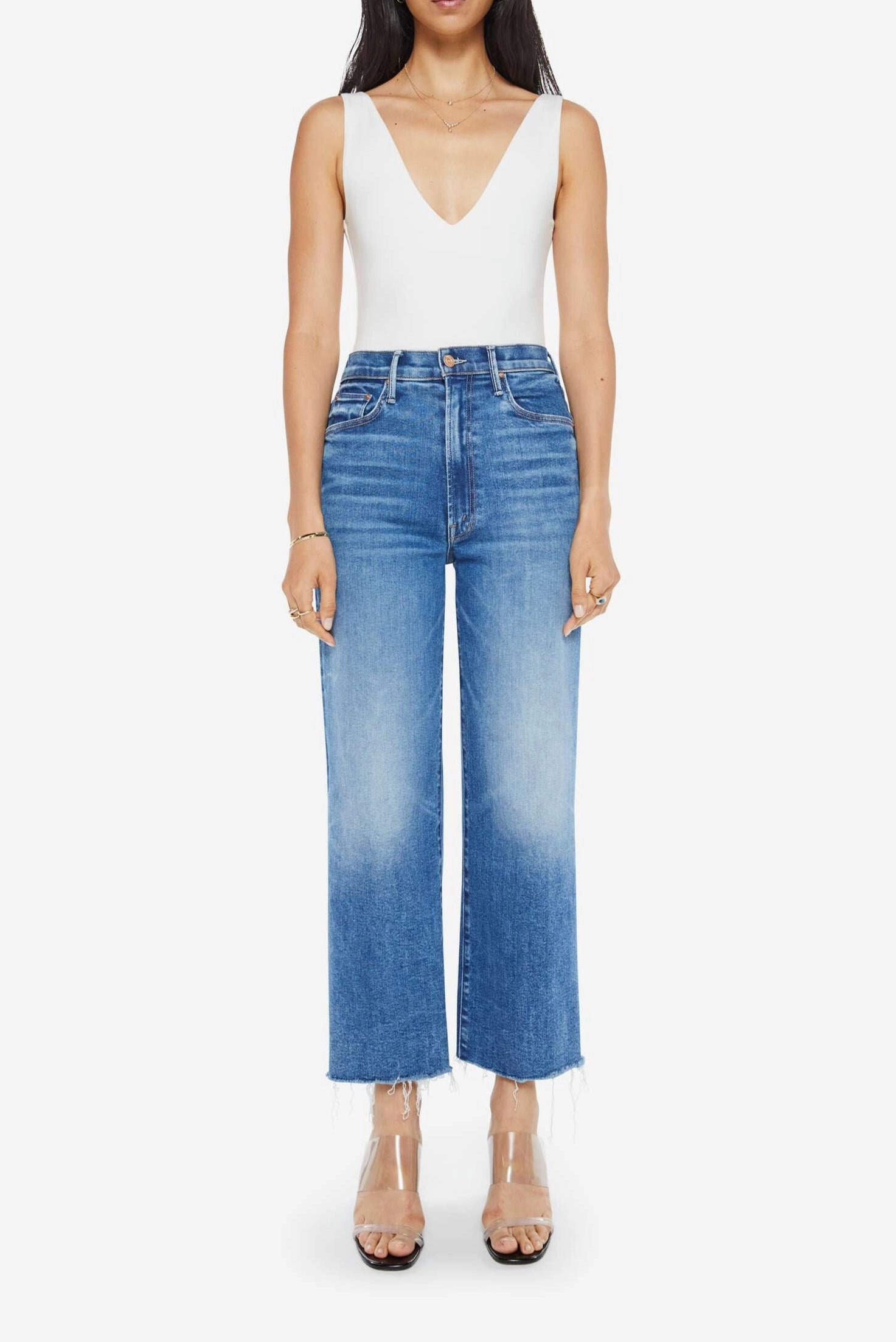 Premium Quality Easy Layering Maven Ankle Fray in Bitchin