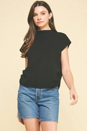 Anti Pill Finish WrinkleResistantFinish Black Sweater Vest