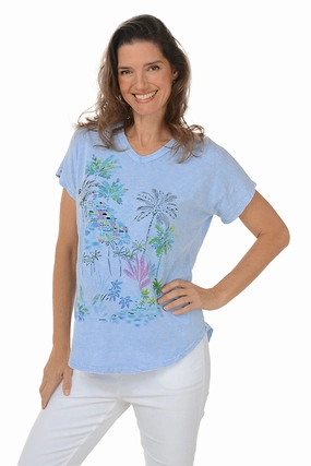 HygienicCoating Seaside Mineral Wash Short Dolman Sleeve Top