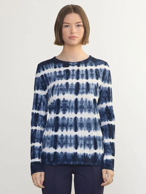 SeamFreeShoulder MultiPocket L/S TIE DYE TEE