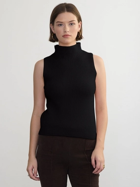 ANSELMO SLEEVELESS TURTLENECK Hidden Ventilation Zones Compression Fit
