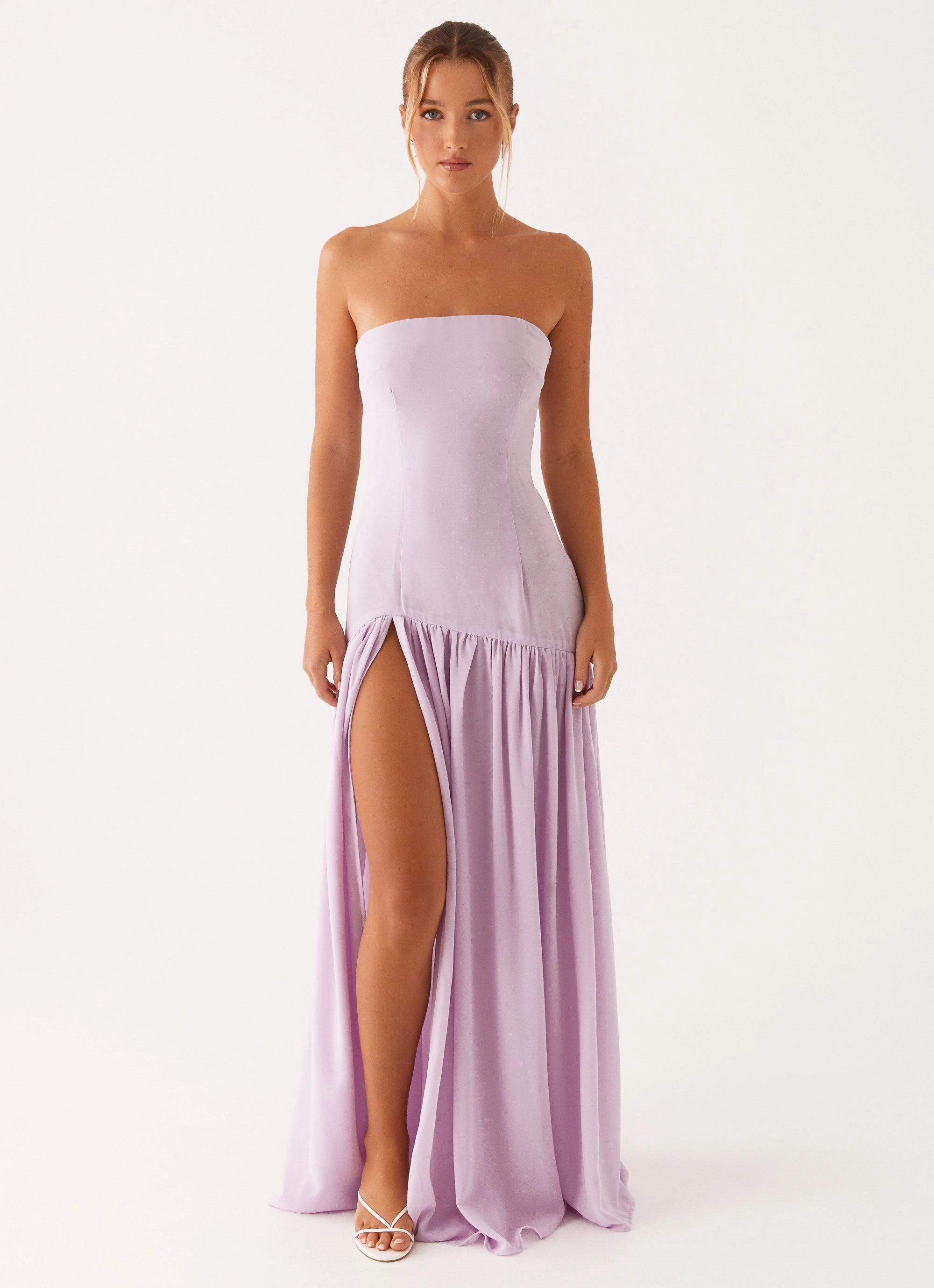 Clean Outline Eden Strapless Maxi Dress - Lilac