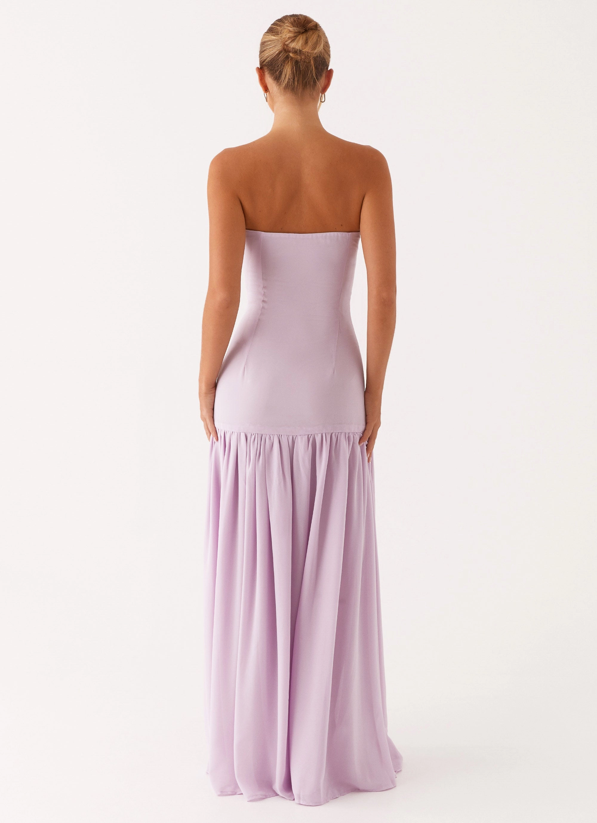 Eden Strapless Maxi Dress - Lilac Elegant Vibe Modern Design
