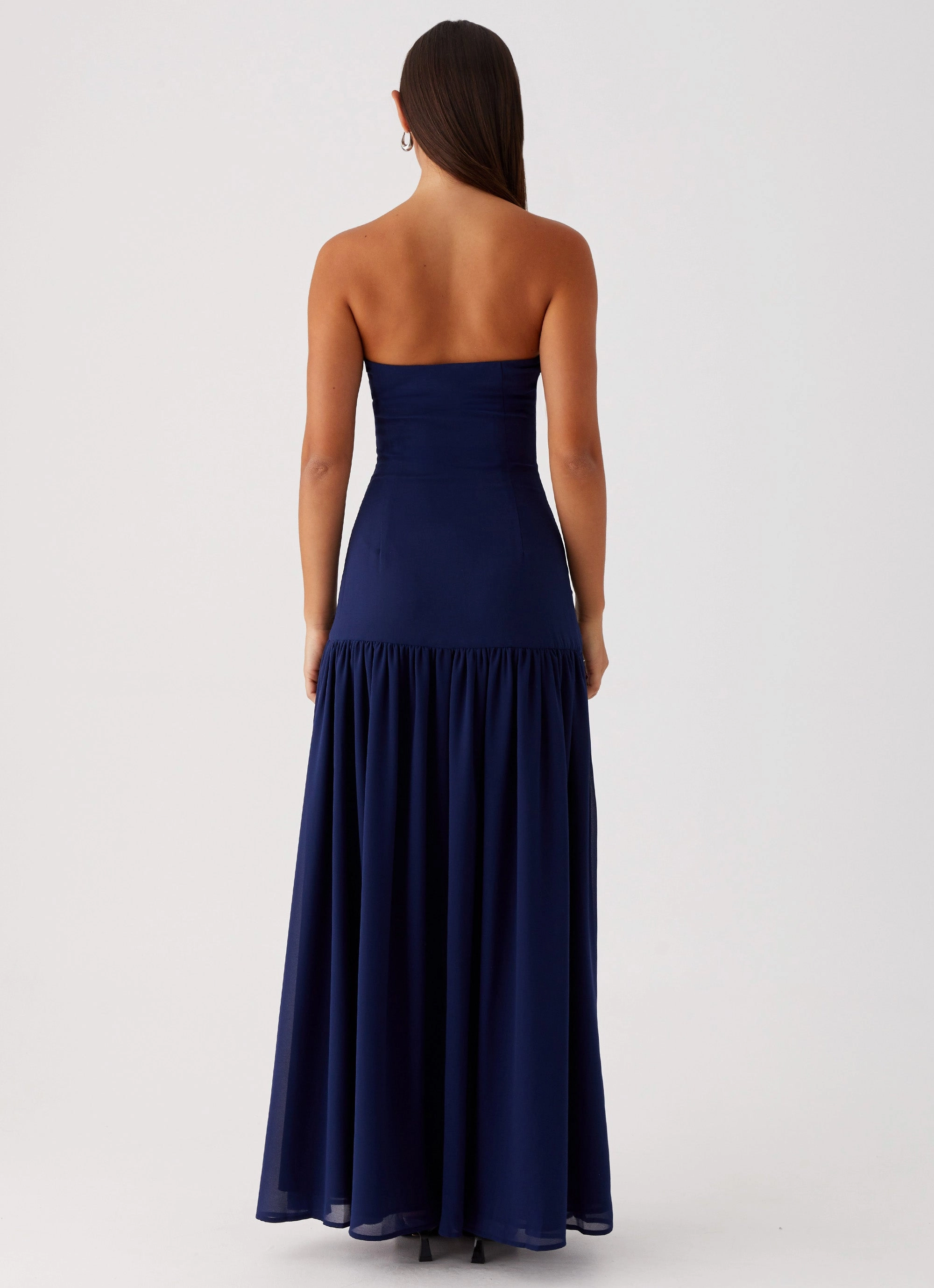 Shade Soft Effortless Mood Eden Strapless Maxi Dress - Navy