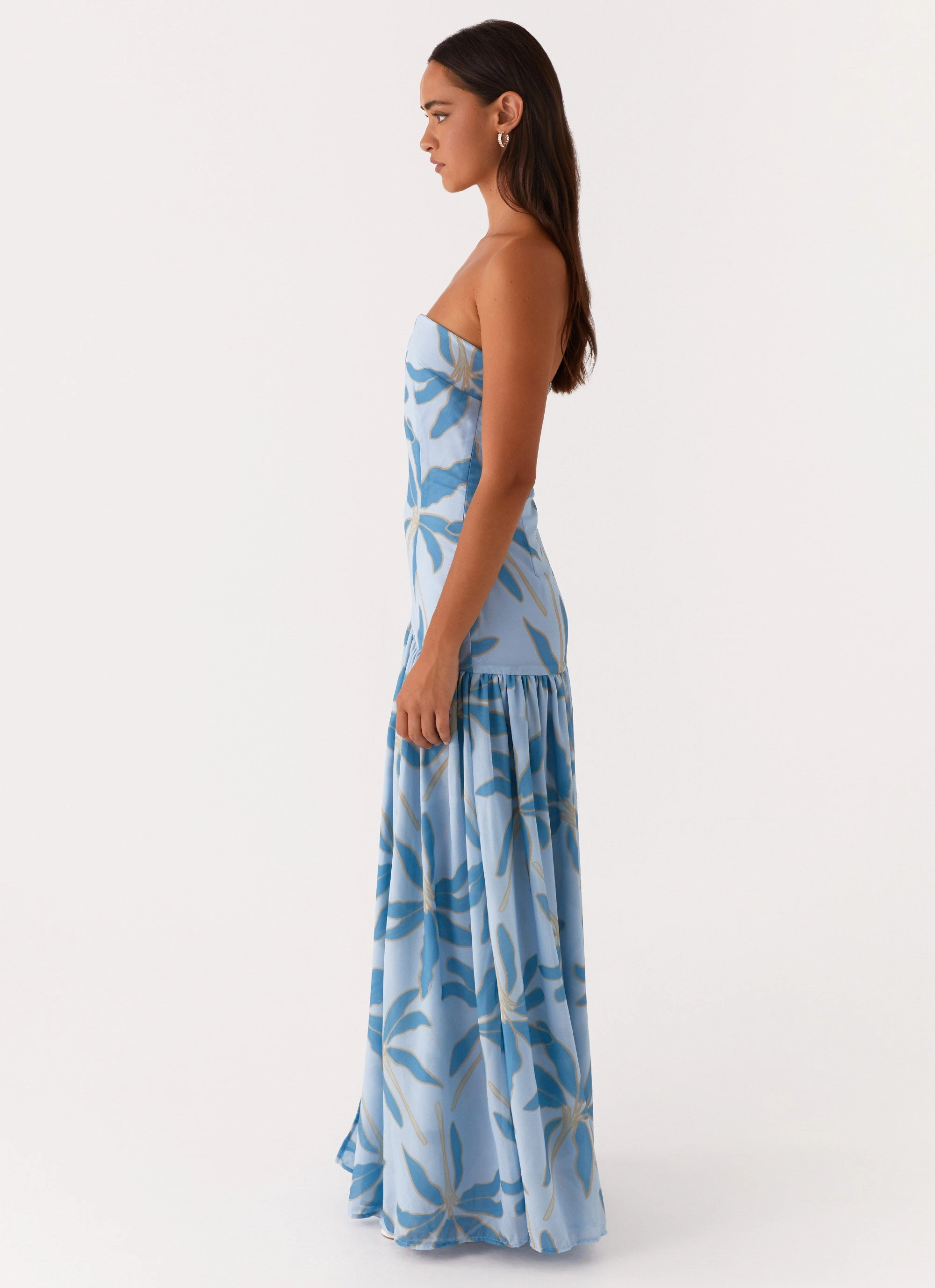 Eden Strapless Maxi Dress - Opulent Blue Light and breezy summer dress